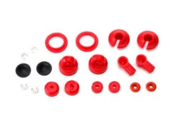 Traxxas Rebuild Kit, Oil-filled Shocks (o-ring, Bladder, Piston, Shaft Guide, E-clips, Shock Cap, Shock Rod End) Renews 2 Shocks