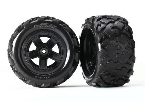 Traxxas Teton 5-Spoke Wheels, Teton Tires (2) 2 Traxxas Teton 5-Spoke Wheels, Teton Tires (2)