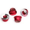 Traxxas Red Aluminum 5mm Flanged Serrated Nylon Locking Nuts (4) -RC Superstore TRA8447R 2 39116.1562668124