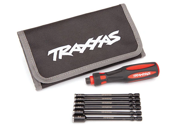 Traxxas Speed Bit 6-Pc 4-8mm Nut Driver Master Set With 1/4" Drive Premium Handle & Pouch 3 Traxxas Speed Bit 6-Pc 4-8mm Nut Driver Master Set With 1/4" Drive Premium Handle & Pouch