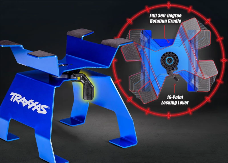 Traxxas Blue X-Truck RC Car & Truck Stand 9 Traxxas Blue X-Truck RC Car & Truck Stand - Image 7