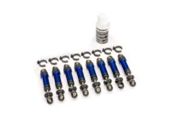 Traxxas GTM 6061-T6 Aluminum Blue-Anodized Shocks (Fully Assembled W/o Springs) (8)